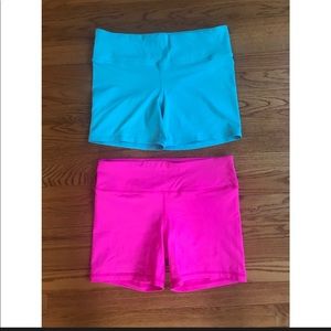 (2) 90 degree by reflex workout shorts